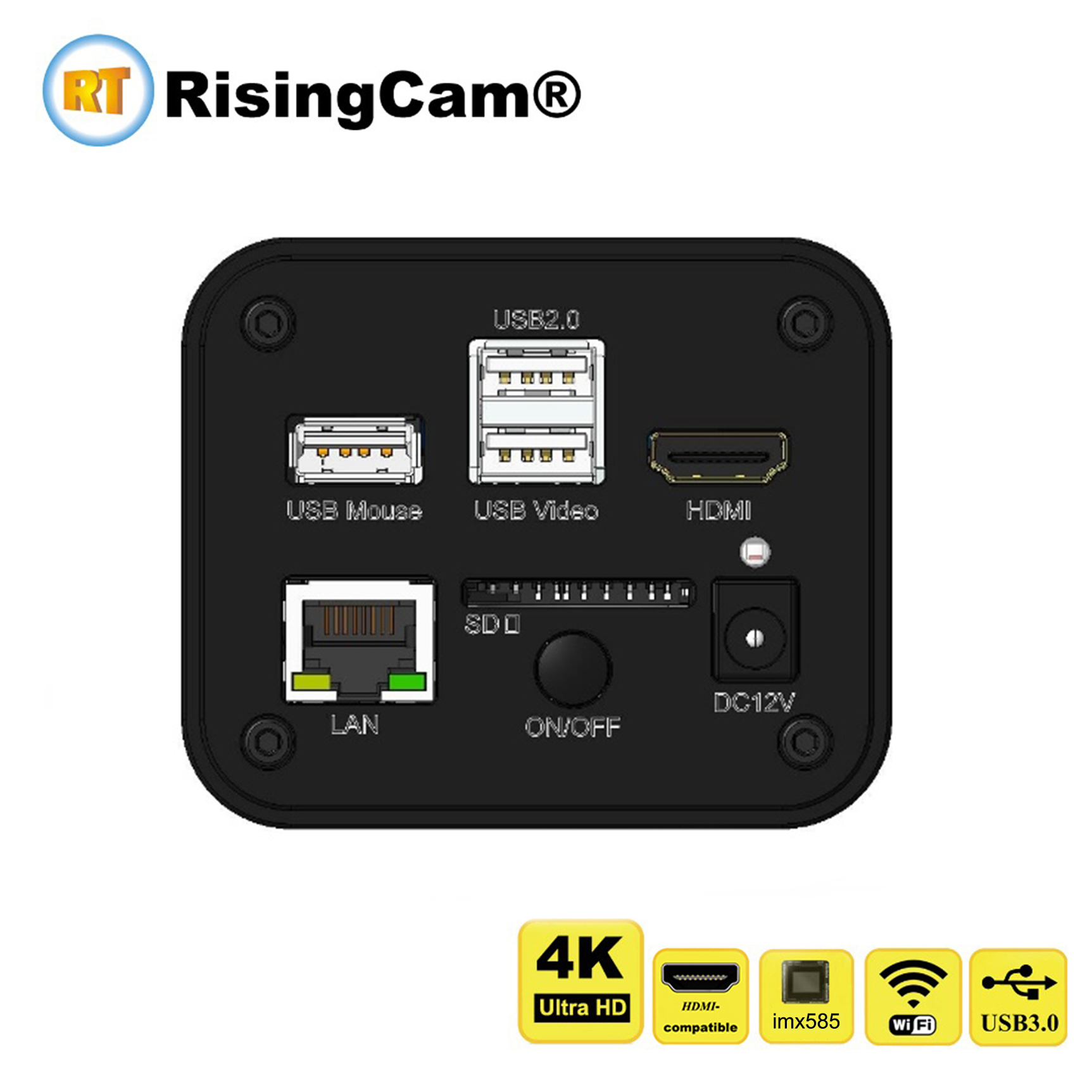 Usb Microscope Digital - กล้องจุลทรรศน์ดิจิตอล RisingCam Top 4K Ultra HD