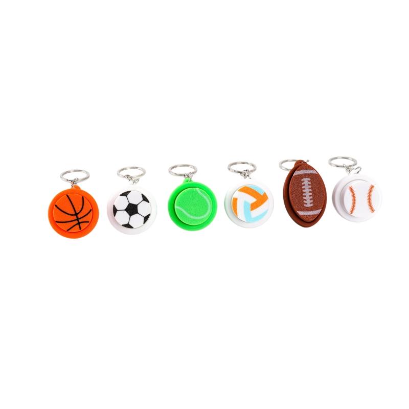 Electronics Gadgets Bag - พวงกุญแจมินิฟุตบอล 1 ชิ้น ของเล่นคลายเครียดรูปทรงลูกฟุตบอล 3D ของขวัญสร้างสรรค์สำหรับนักเรียน