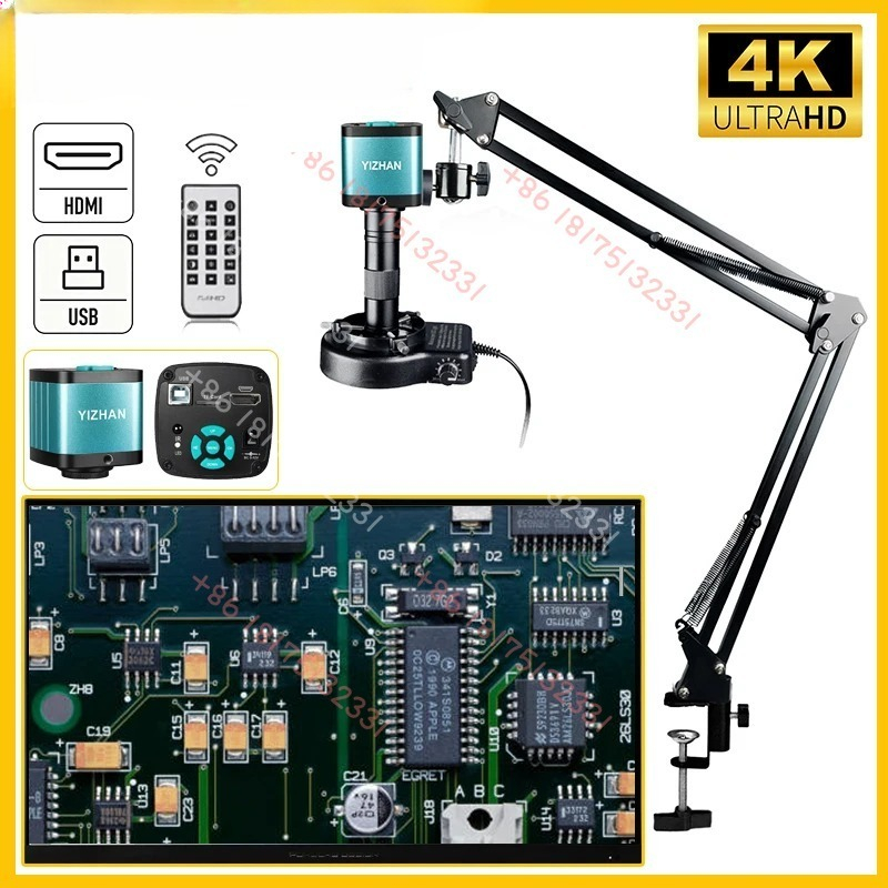 Usb Microscope Digital - กล้องจุลทรรศน์ดิจิตอลอิเล็กทรอนิกส์ YIZHAN 4K 48MP HD สำหรับงานบัดกรี