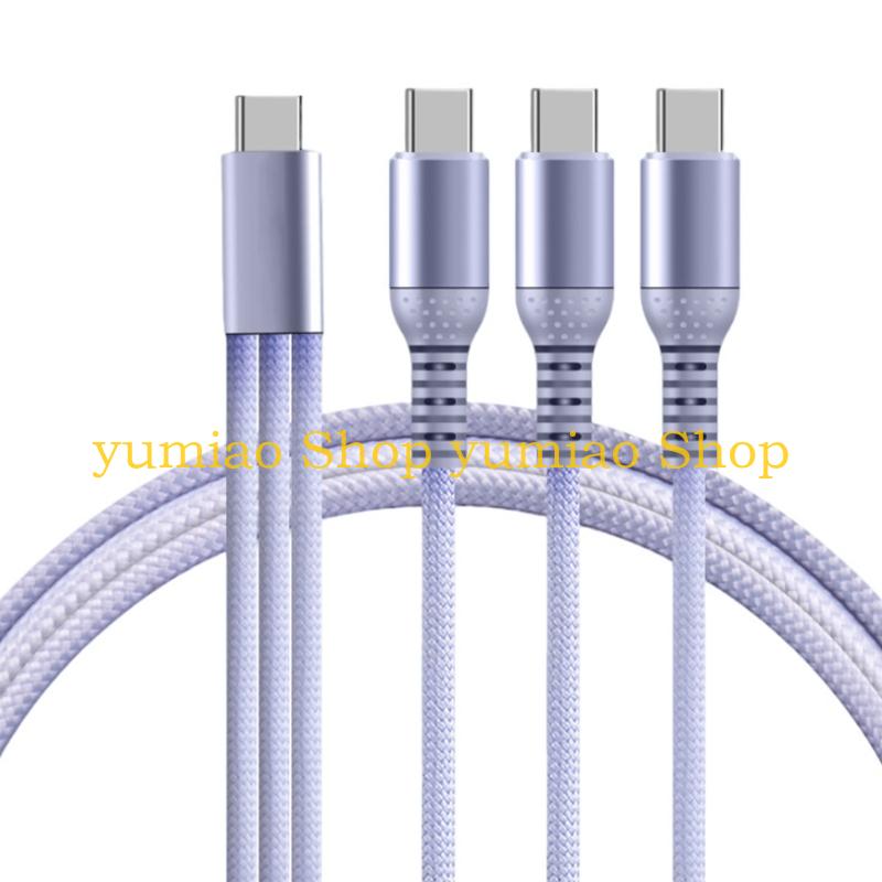587B ไนลอนถัก 3 พอร์ตประเภท C  - Electronics And Gadgets With C บทวิจารณ์และราคา