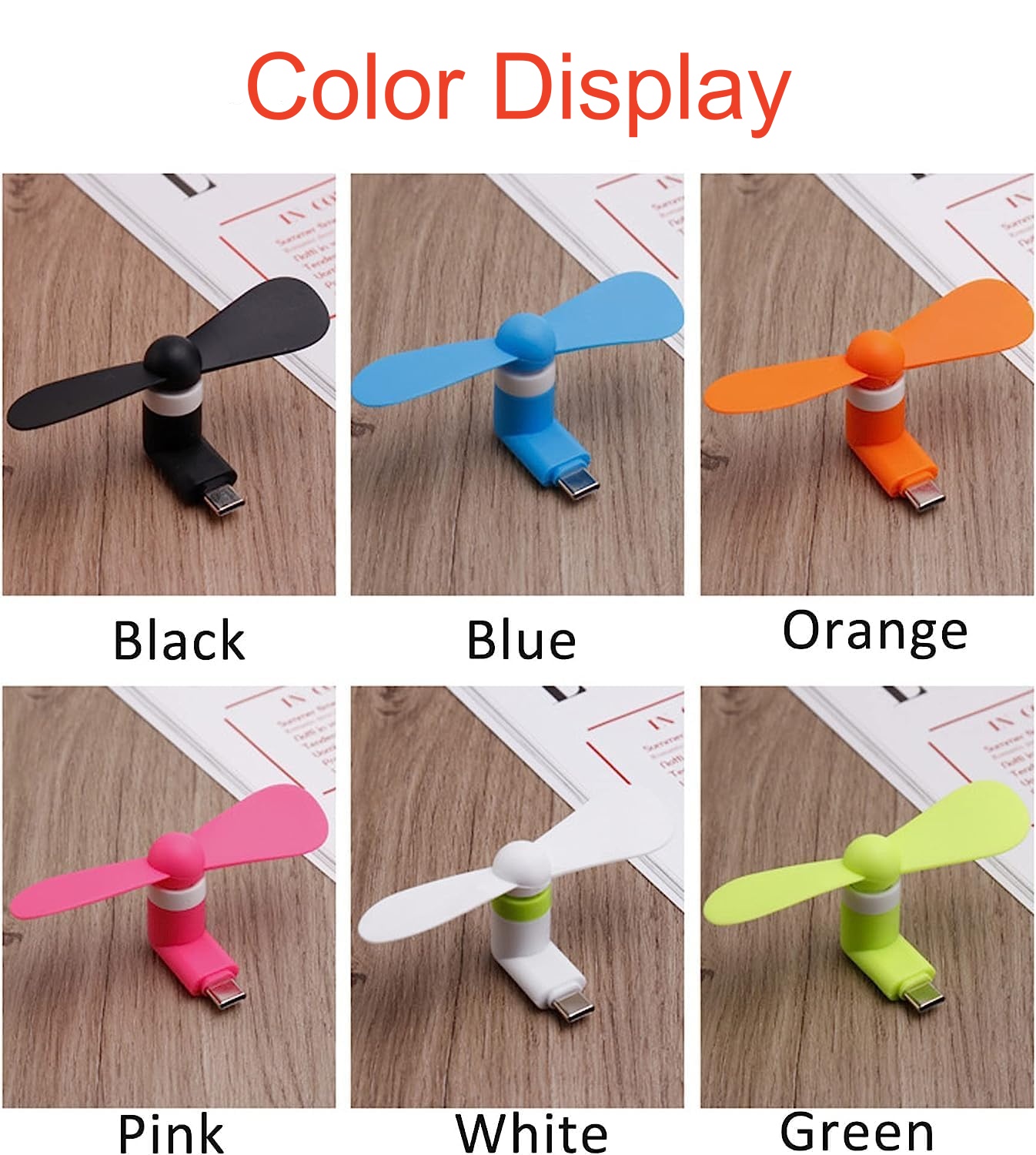 พัดลมพกพาขนาดเล็กแบบ Type-C 4/ - Gadgets For Electronics บทวิจารณ์และราคา