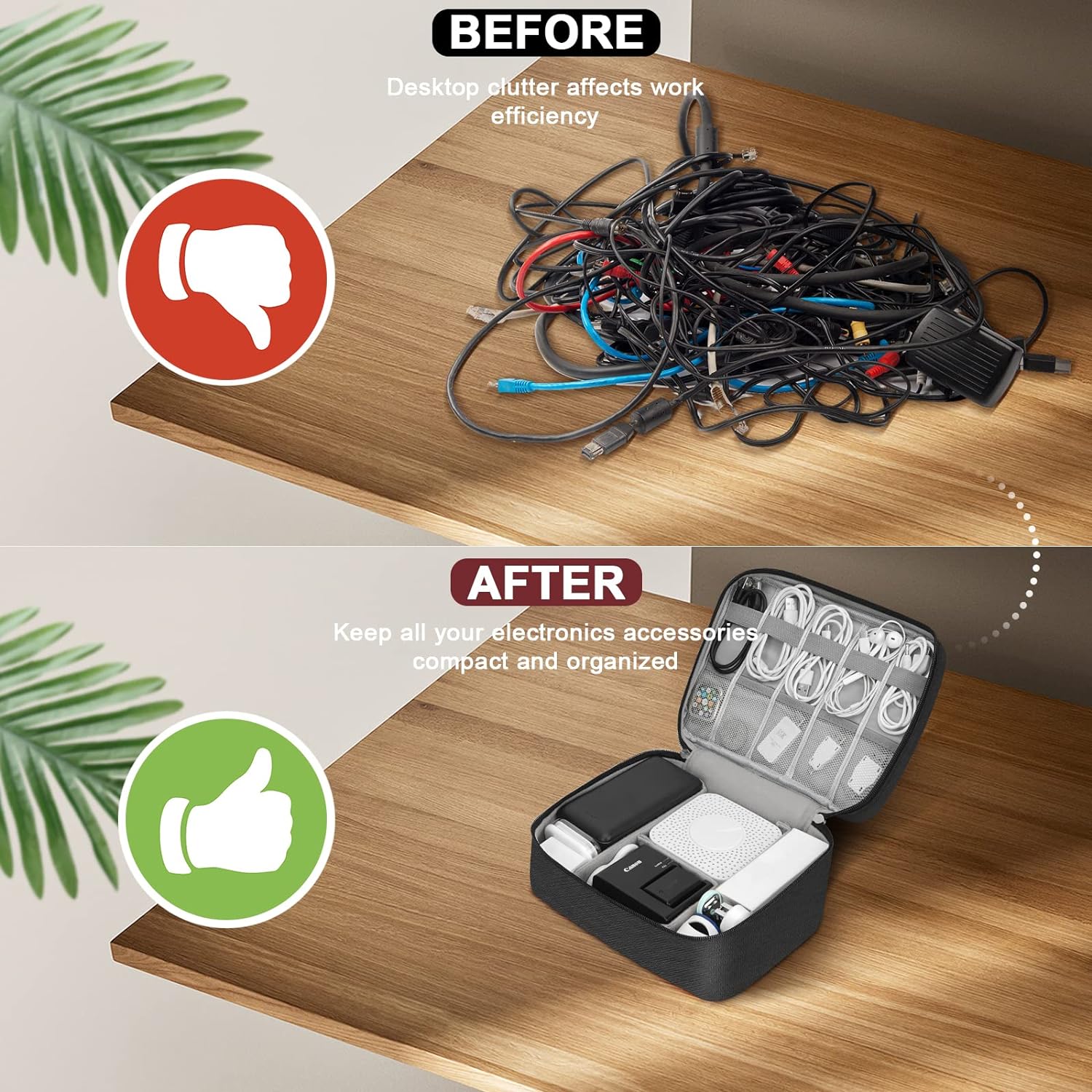 กระเป๋าเก็บของดิจิตอลแบบพกพา U - Electronics Gadgets Bag บทวิจารณ์และราคา